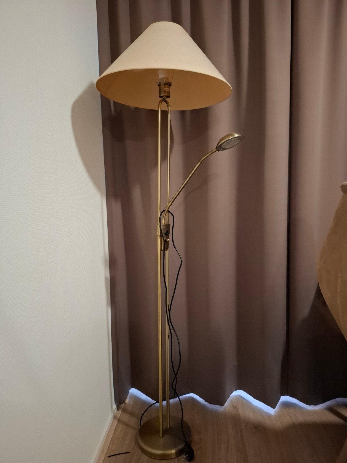 staande lamp met leeslamp, Ophalen, Gebruikt, 150 tot 200 cm