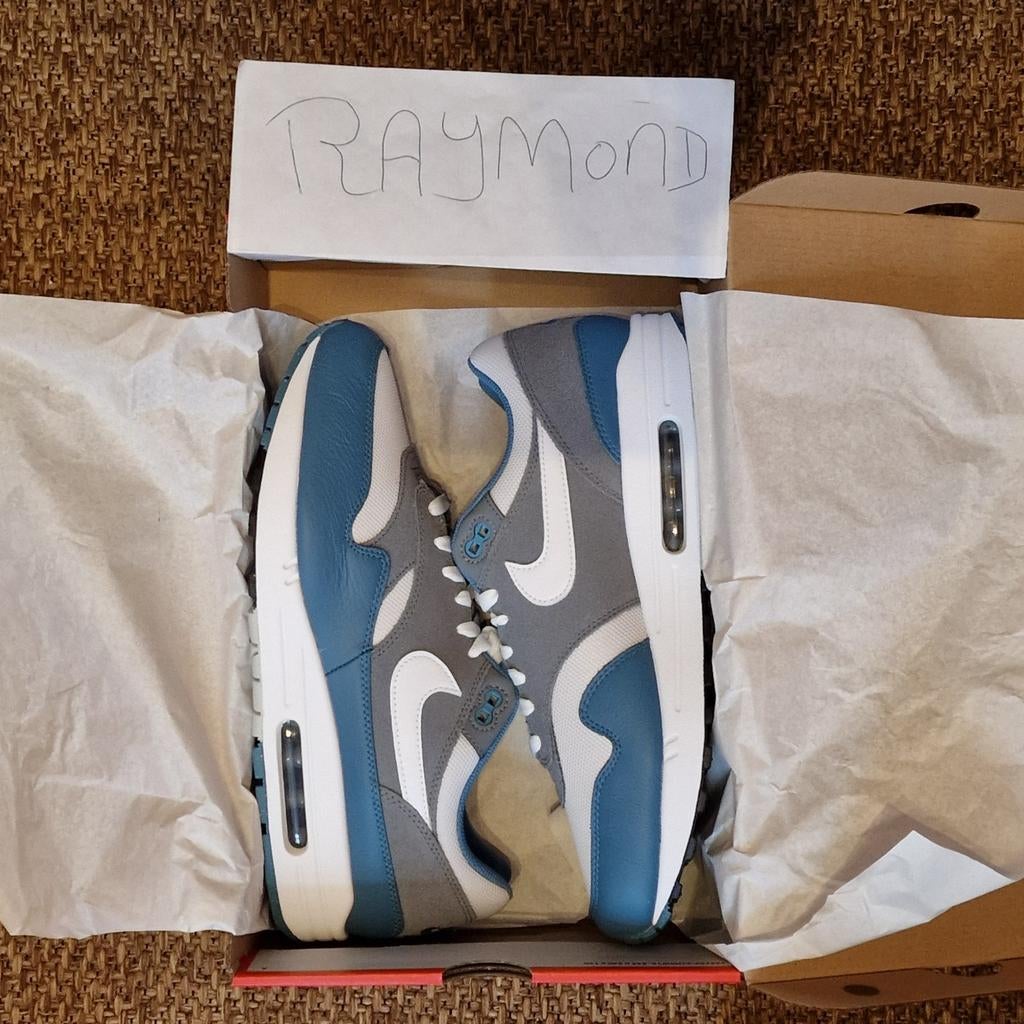 Nike air max 1 noise aqua Maat 46 DS, Kleding | Heren, Schoenen, Nike air max, Overige kleuren, Nieuw, Ophalen of Verzenden