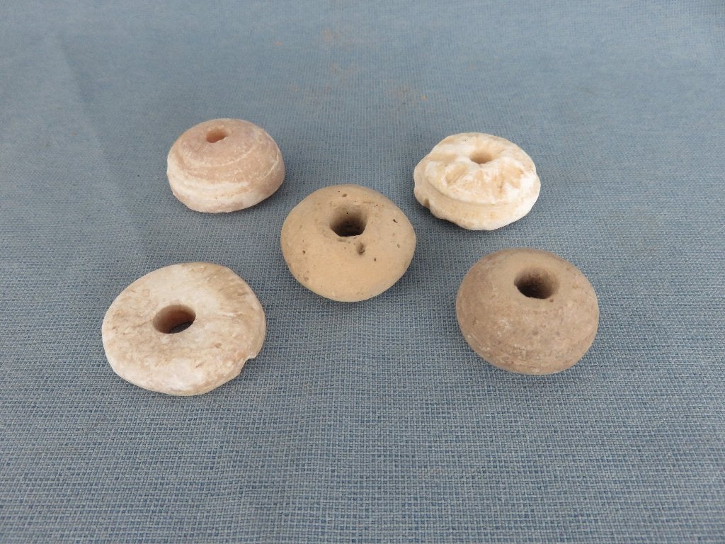 Spin stenen in aardewerk en albast – ca. 4000 jaar oud, Ophalen of Verzenden