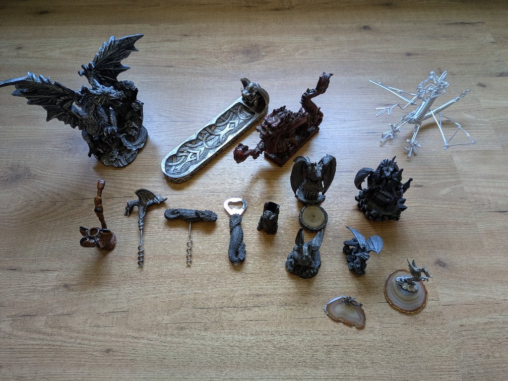Verzameling 15 drakenbeelden, Ophalen of Verzenden, Zo goed als nieuw, Fantasy