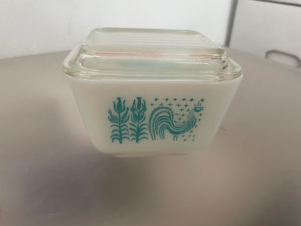 Vintage Pyrex amish butterprint schaaltje, Ophalen of Verzenden, Overige stijlen, Glas, Schaal of Schalen