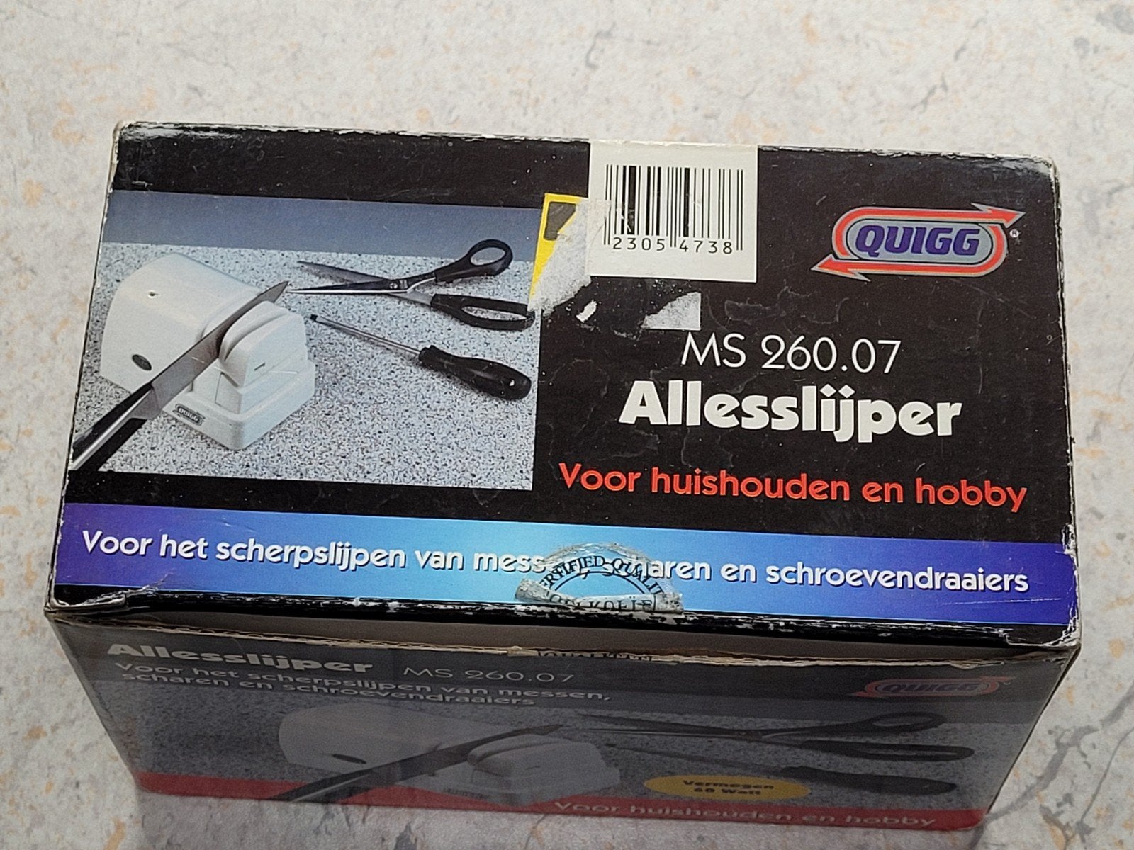 QUIGG MS 260.07 allesslijper messen, scharen, Schroevendra, QUIGG, Onbekend, Ophalen of Verzenden, Zo goed als nieuw