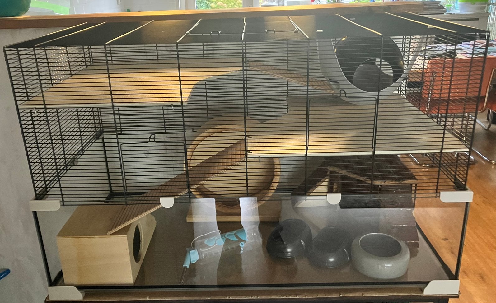 Ruime Ratten/hamsterkooi (100 x 50 x 60 cm), Dieren en Toebehoren, Ophalen, Kooi, 60 tot 90 cm, Chinchilla