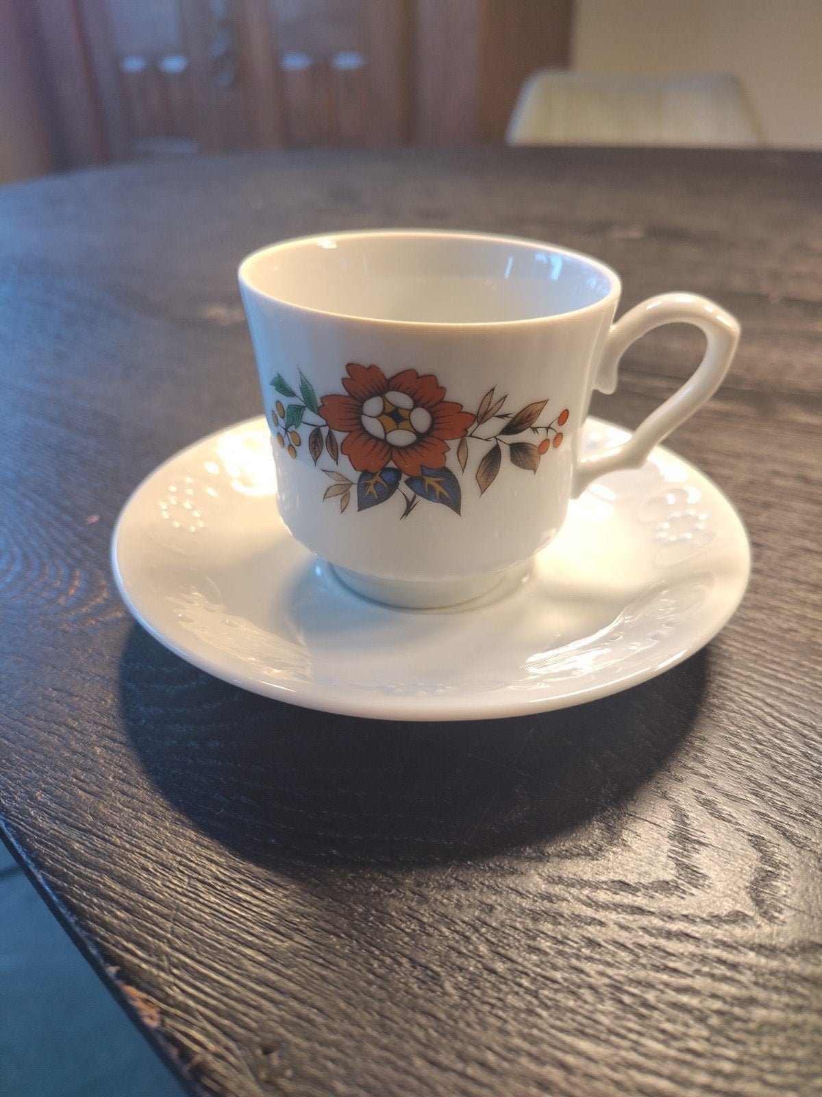 Vintage Bavaria koffiekopje met schotel, Antiek en Kunst, Ophalen of Verzenden