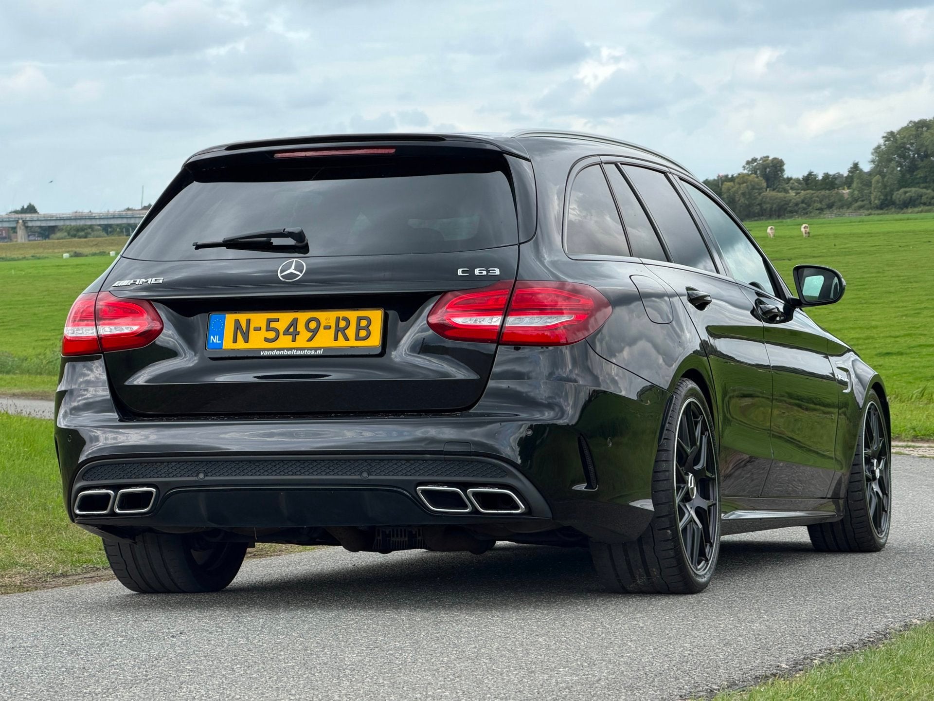 Mercedes-Benz C-klasse Estate AMG 63 476PK |Burmester |Stoel, Auto's, Automaat, Achterwielaandrijving, Gebruikt, Zwart