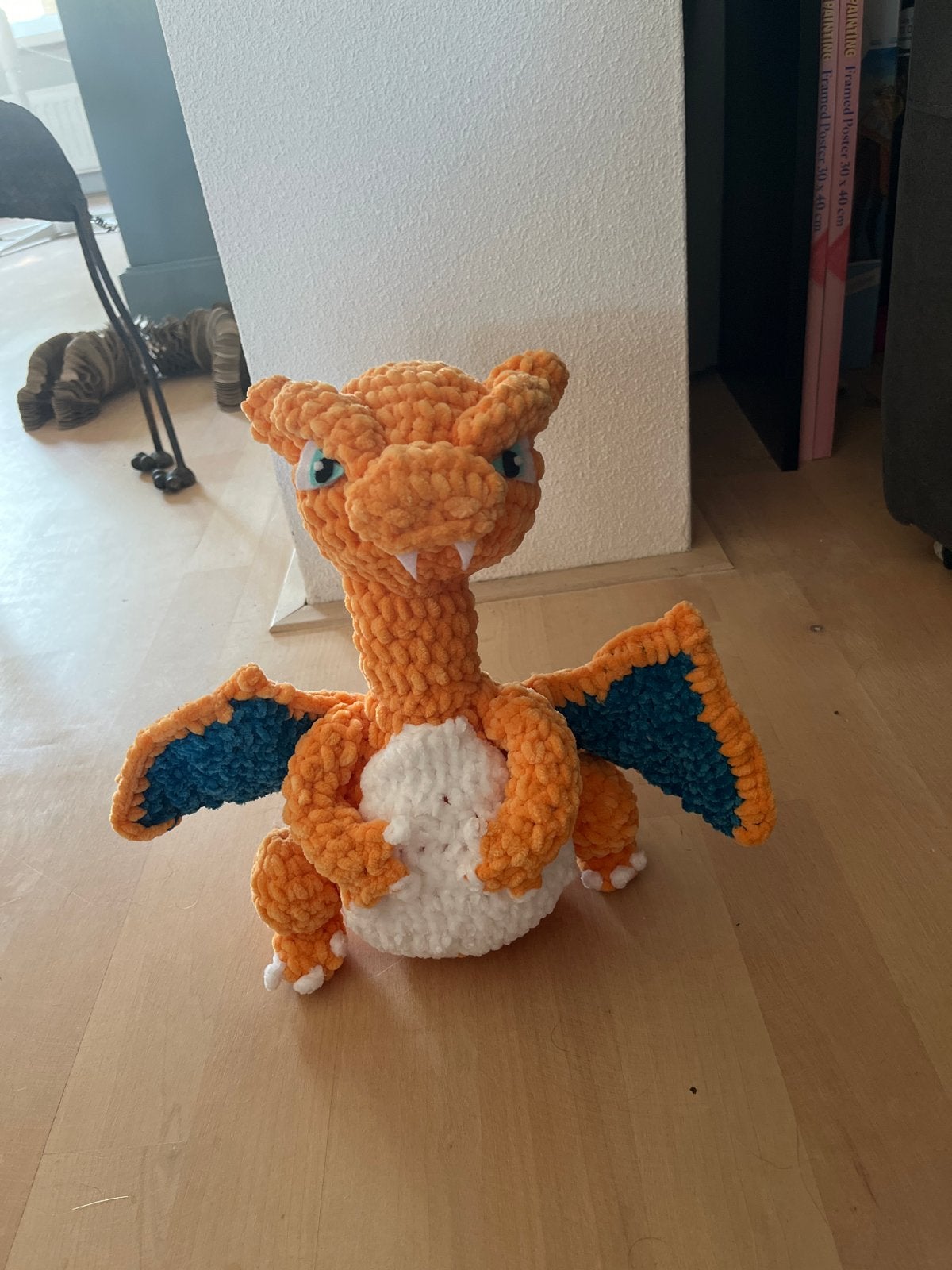 Handgemaakte gehaakte knuffel - Charizard, Oranje, Overige merken, Handgemaakt, Overige typen