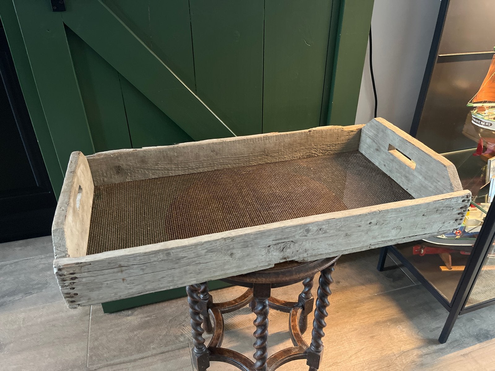 Oude houten zeef - 80 cm lang, Ophalen