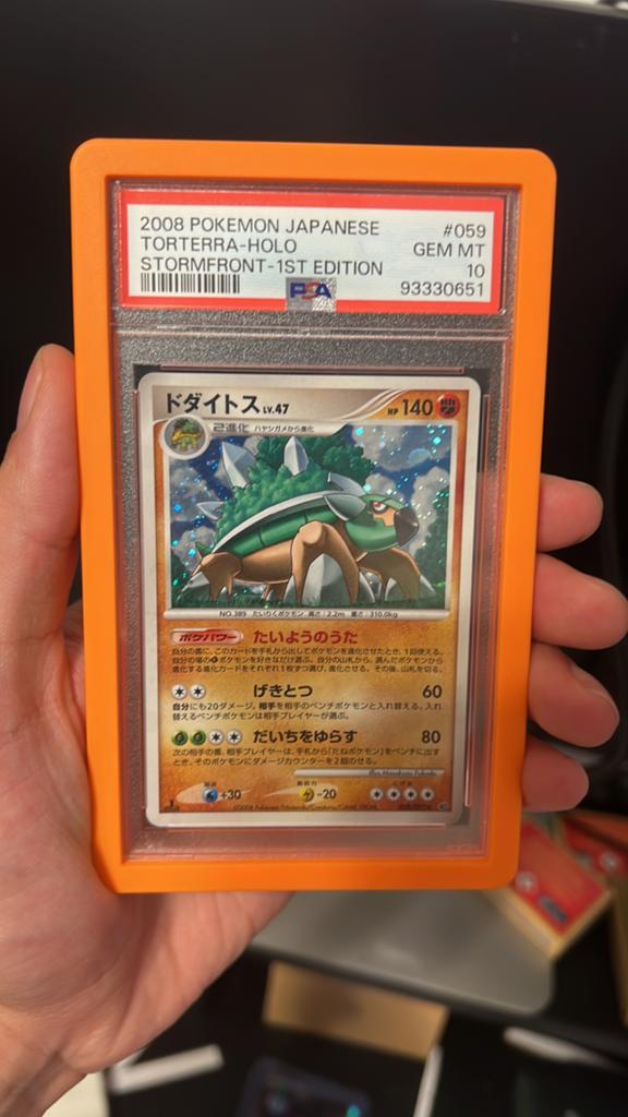 Torterra | Stormfront 1st Edition PSA 10, Verzenden, Zo goed als nieuw, Losse kaart