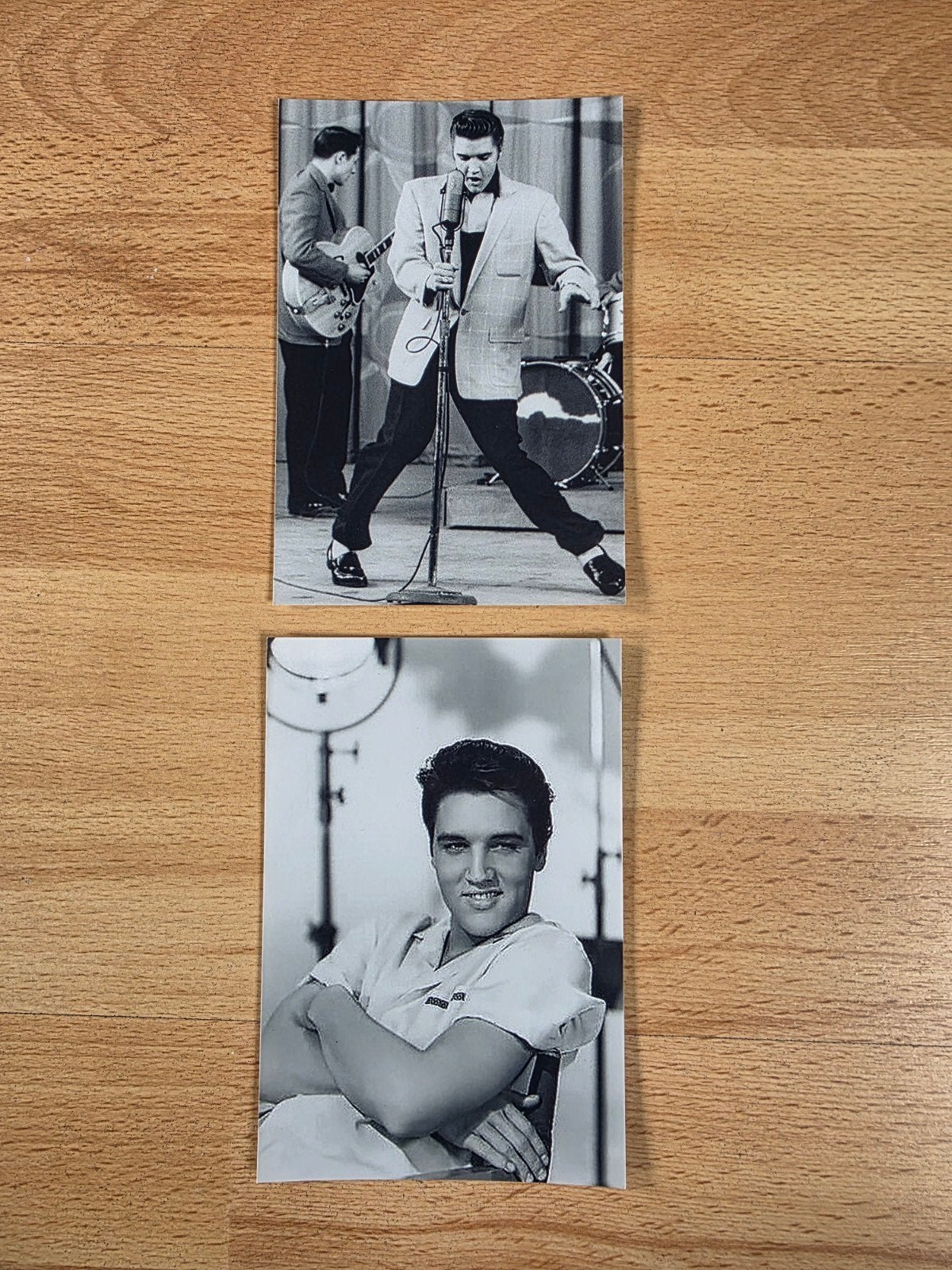 2 Elvis Presley foto's - Zwart-wit, Fujifilm Crystal, Ophalen, Foto, Zo goed als nieuw, 1940 tot 1960