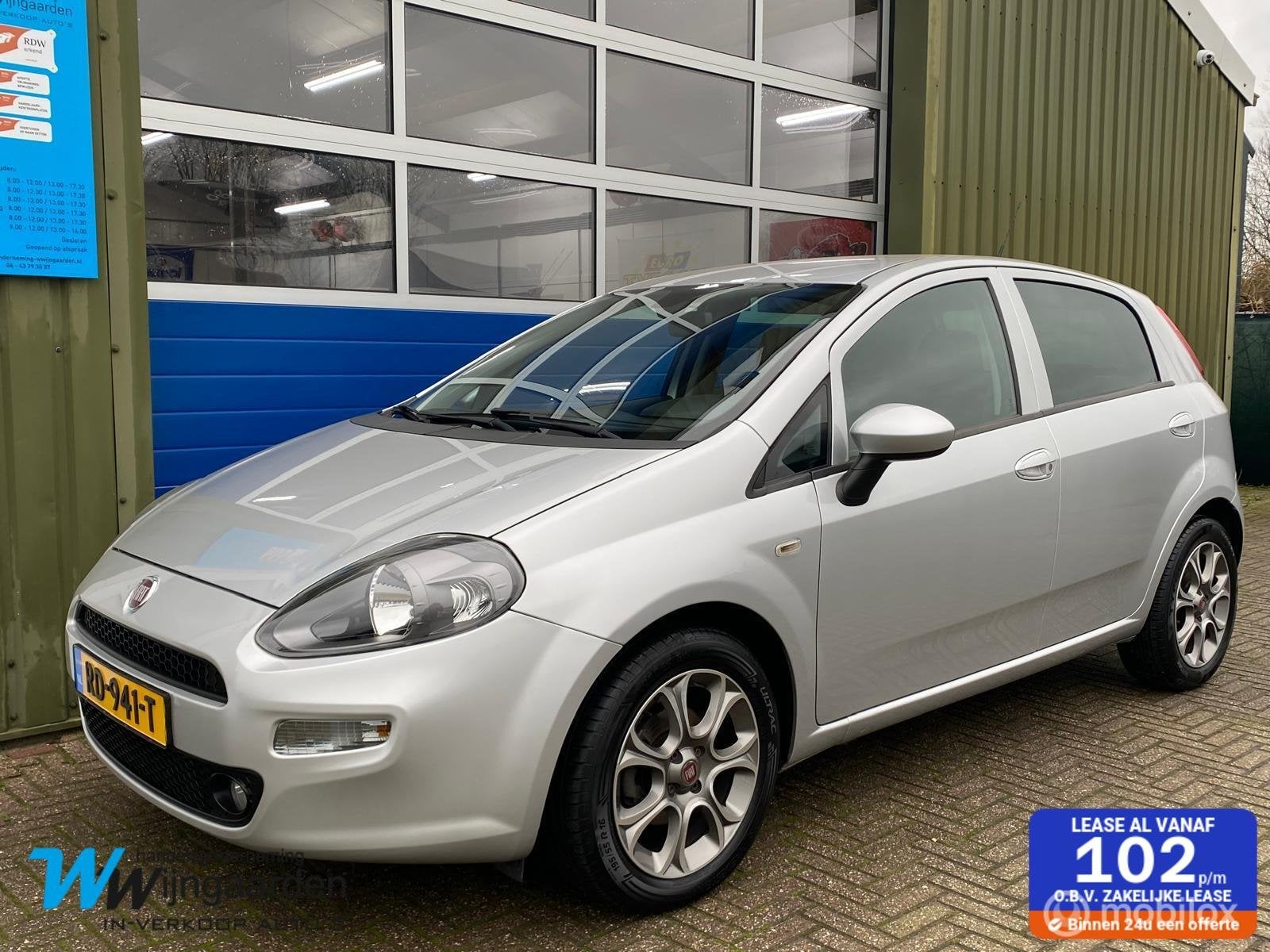 Fiat Punto Evo 0.9 TwinAir Sempre|Keurige auto!|Cruise|Navi|, Auto's, Voorwielaandrijving, Stof, Gebruikt, 49 €/maand
