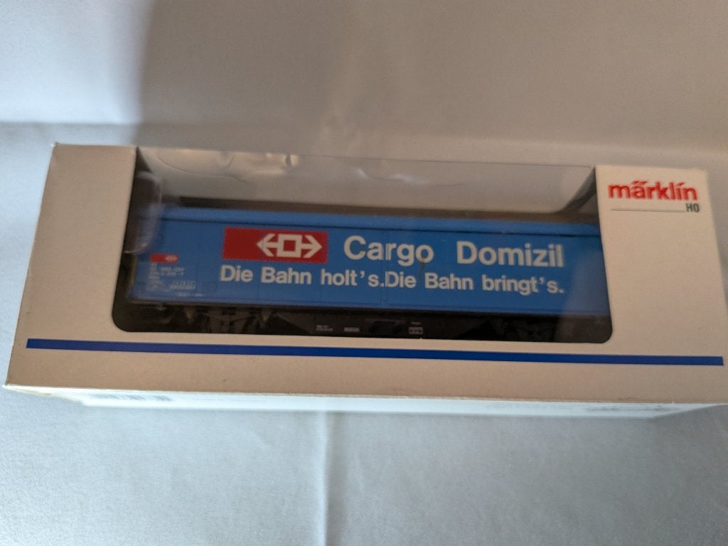 Märklin 4735 gesloten goederenwagon Cargo Domizil SBB, Wisselstroom, Gebruikt, Wagon, Ophalen of Verzenden