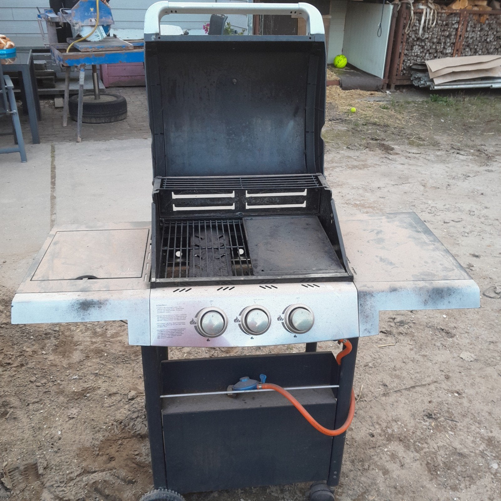 gas bbq met warmtemeter, Ophalen, Gebruikt, Garden Grill