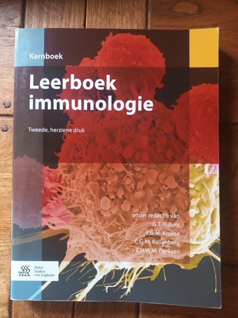 G.T. Rijkers ; F.G.M. Kroese e.a Leerboek immunologie, Ophalen of Verzenden, Alpha, Zo goed als nieuw, WO