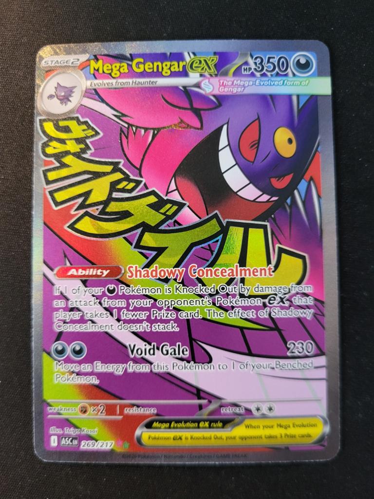 Pokemon Mega gengar ex, Ophalen of Verzenden, Zo goed als nieuw
