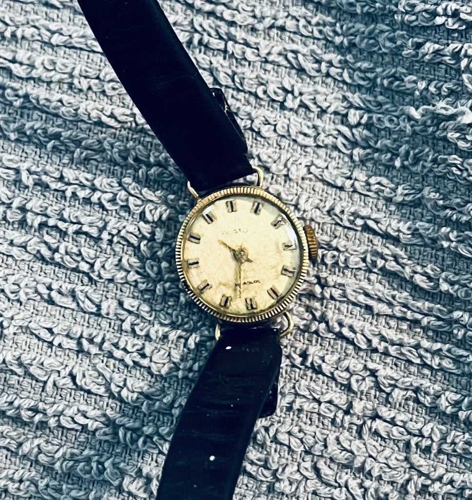 Prachtig Vintage Plato Dameshorloge; mechanisch, loopt goed, Sieraden, Tassen en Uiterlijk, Overige merken, Overige materialen