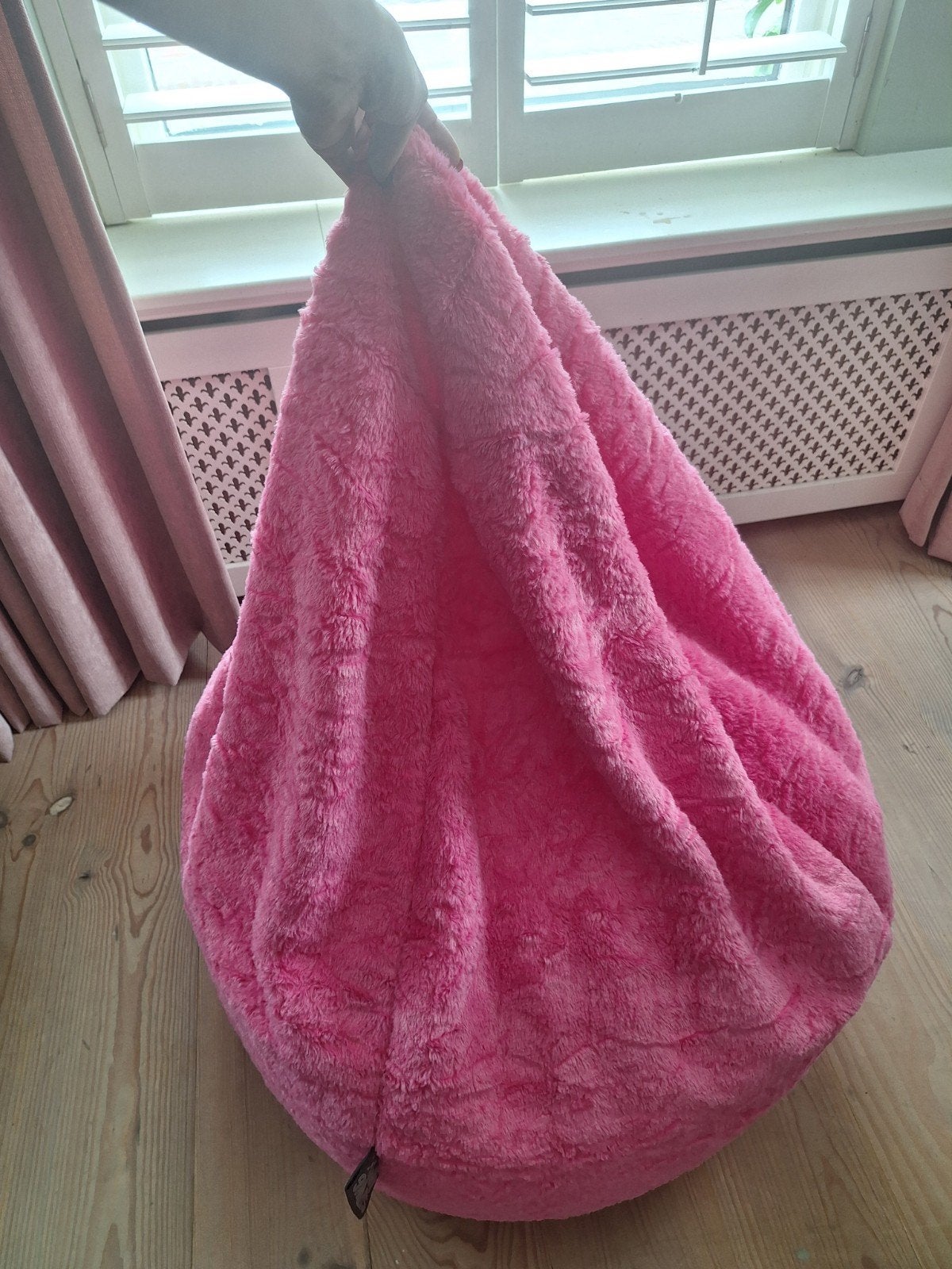 Roze Sitting Point Zitzak - Zacht en Comfortabel, Ophalen, Zo goed als nieuw, Roze