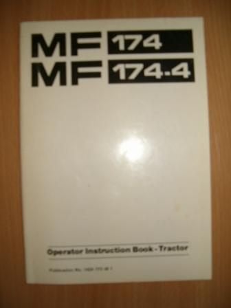 Gebruikershandleiding MF 174, Ophalen of Verzenden, Gelezen, Tractor en Landbouw