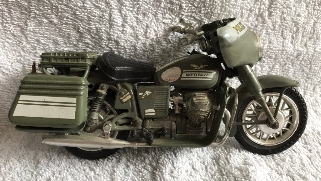 Moto Guzzi motor schaalmodel Polistil Motor, Verzenden, Gebruikt