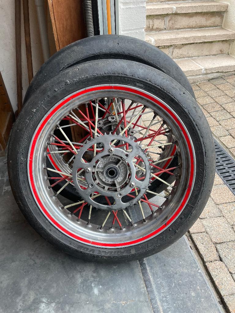 Velgen Derbi met slicks, Fietsen en Brommers, Ophalen of Verzenden, Gebruikt