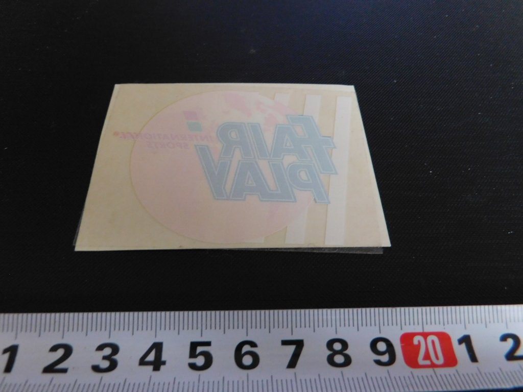 sticker Raamsticker FAIR PLAY Intern national sports *, Verzamelen, Ophalen, Zo goed als nieuw