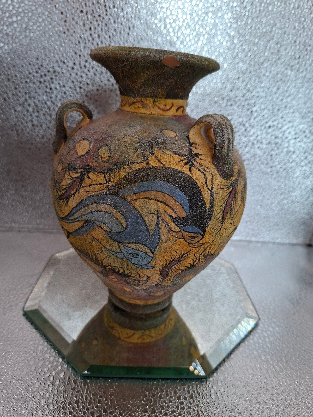 vaas beschilderd, Antiek en Kunst, Ophalen of Verzenden
