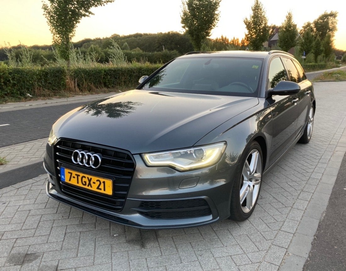 Audi A6 2.0 TFSI Avant 2x S-line Nw APK/Bose/All Black 19”, Auto's, Zwart, 4 cilinders, 1984 cc, 179 pk