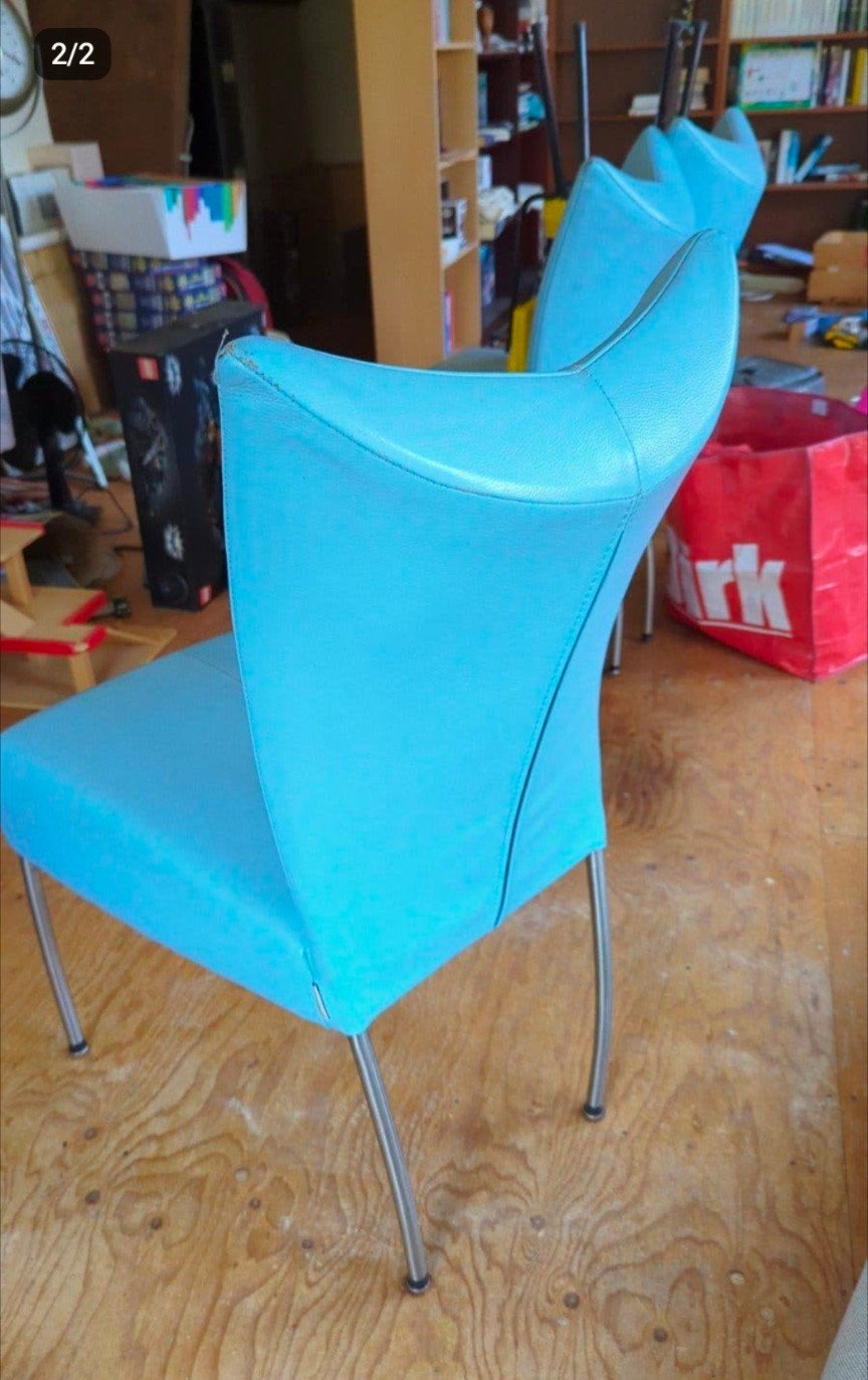 4 Bert Plantagie eetkamerstoelen, Ophalen, Gebruikt, Overige kleuren, Vier