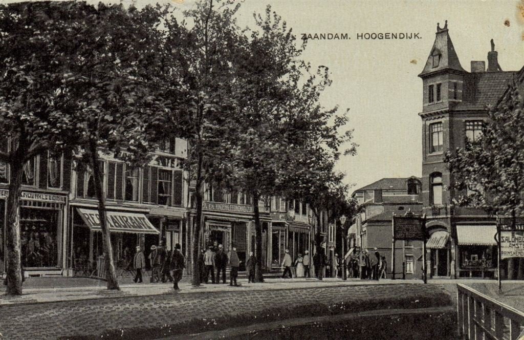 Zaandam. Hoogendijk. - 1911 gelopen, Ophalen of Verzenden, Voor 1920, Gelopen, Noord-Holland