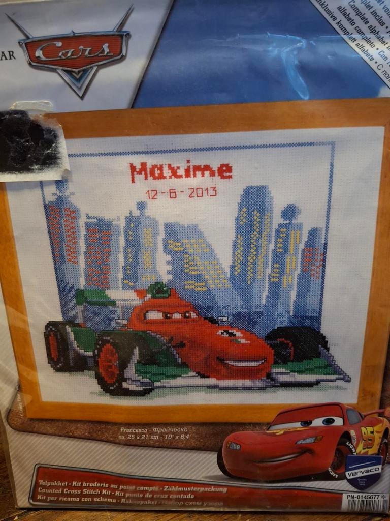 Geboorte pakket   -cars Disney, Ophalen of Verzenden, Nieuw, Borduurpakket