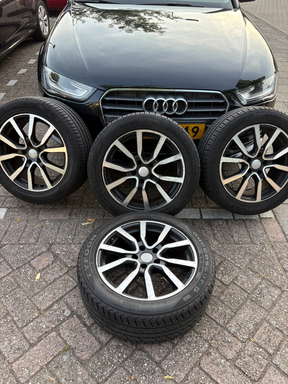 Audi 17 inch zomerbanden & velgen, Auto-onderdelen, Banden en Velgen, Ophalen, Gebruikt, 17 inch, Band(en)