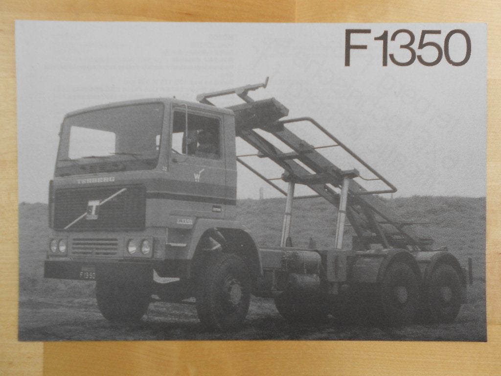 Terberg F1350 8x8 Technische Specificatie Brochure 1976, Ophalen of Verzenden, Zo goed als nieuw, Overige merken, Terberg