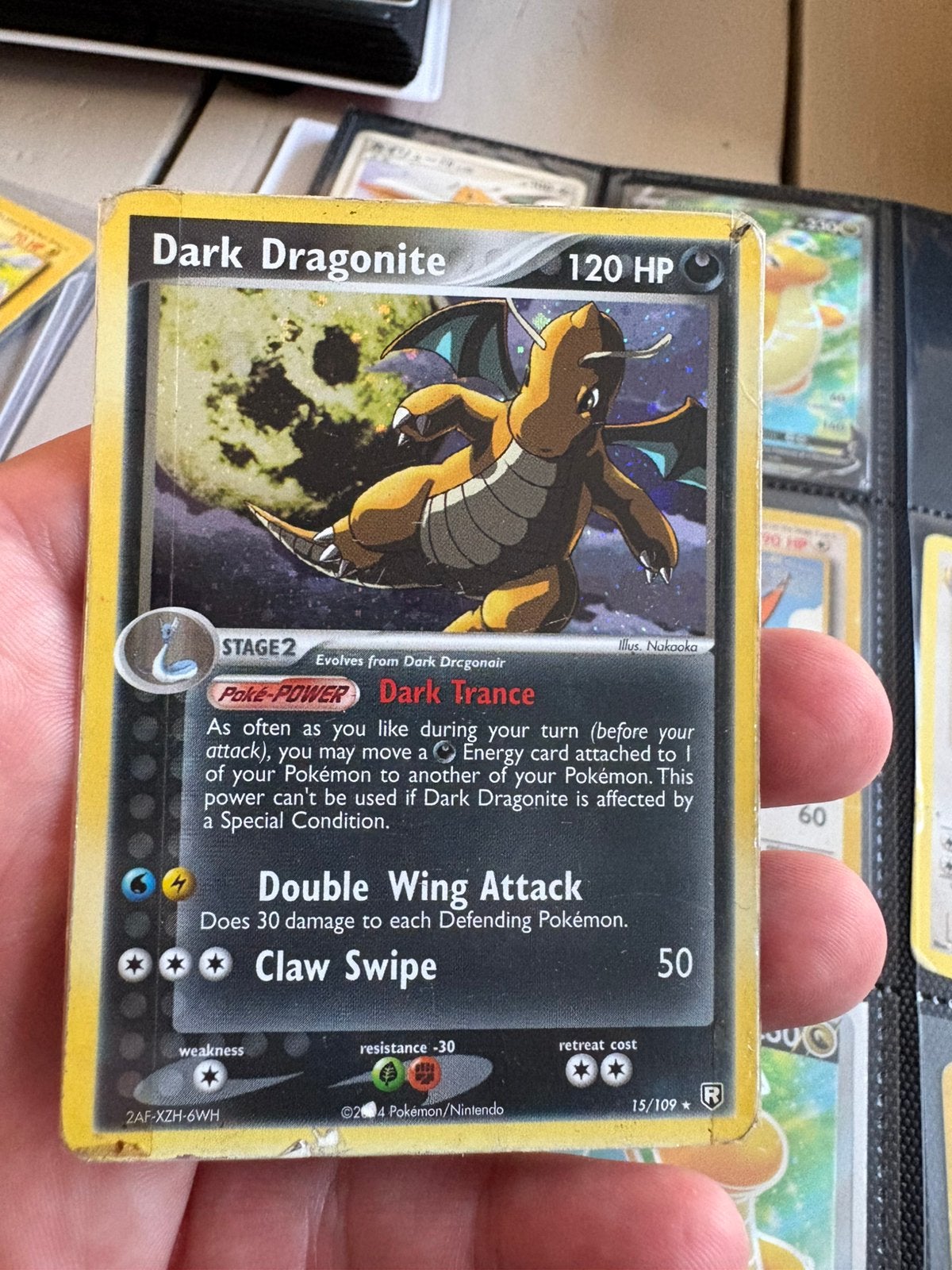 Dark dragonite rocket returns, Ophalen of Verzenden, Zo goed als nieuw, Meerdere kaarten, Foil