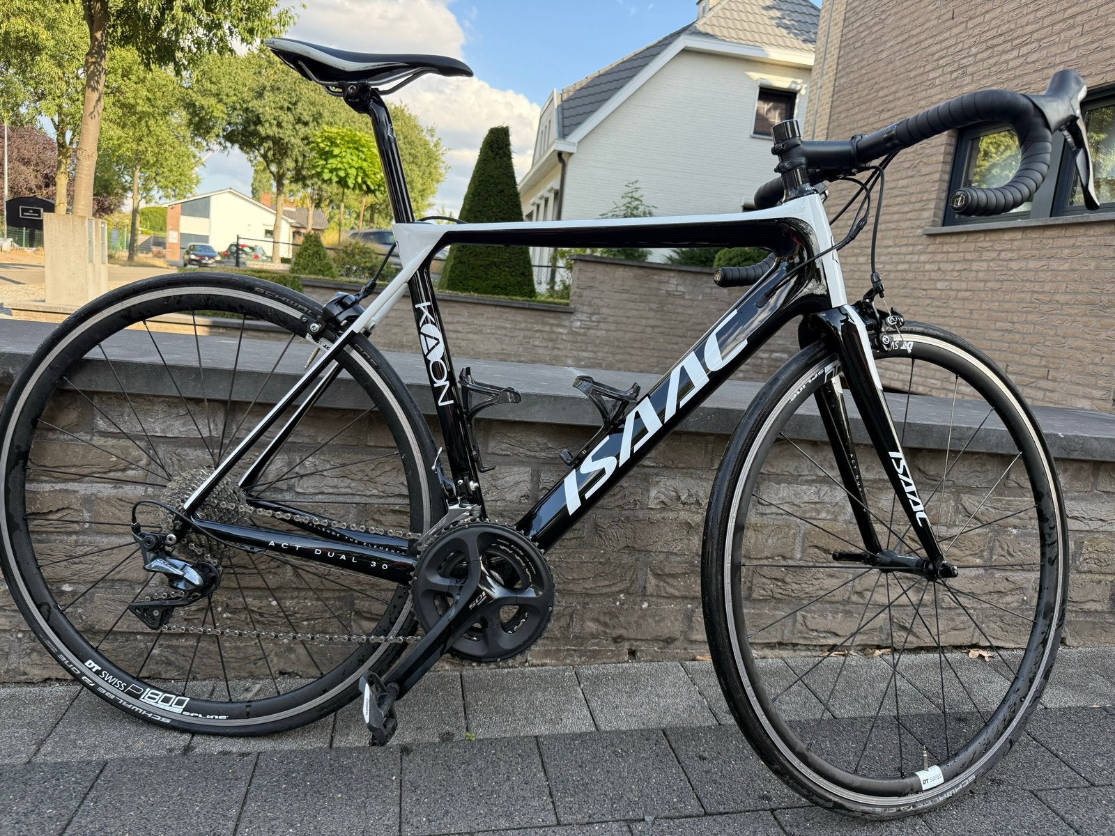 Isaac Kaon maat 54 full carbon racefiets  (2018), Fietsen en Brommers, Fietsen | Racefietsen, Gebruikt, Carbon, Velgrem, Meer dan 20 versnellingen