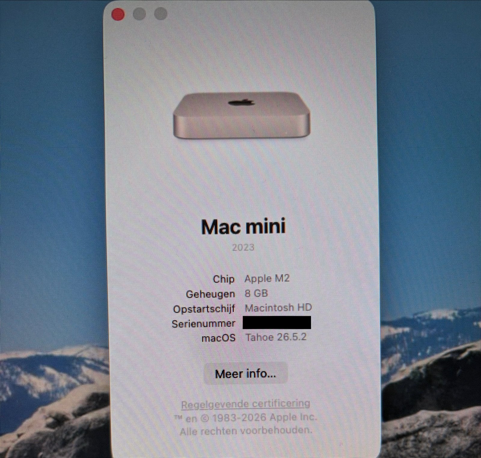 Apple Mac Mini M2 - 8GB - 256 SSD, Computers en Software, Apple Desktops, Ophalen, Zo goed als nieuw, Mac Mini, 3 tot 4 Ghz