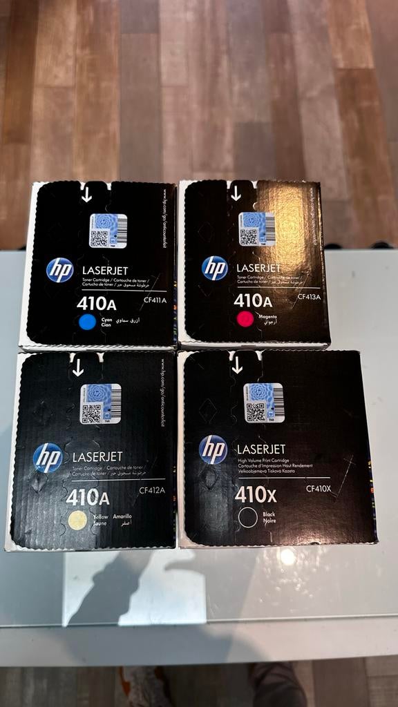 HP LaserJet 410A/410X Toner Cartridges (Set van 4) nieuw, Computers en Software, Printerbenodigdheden, Ophalen of Verzenden, Nieuw