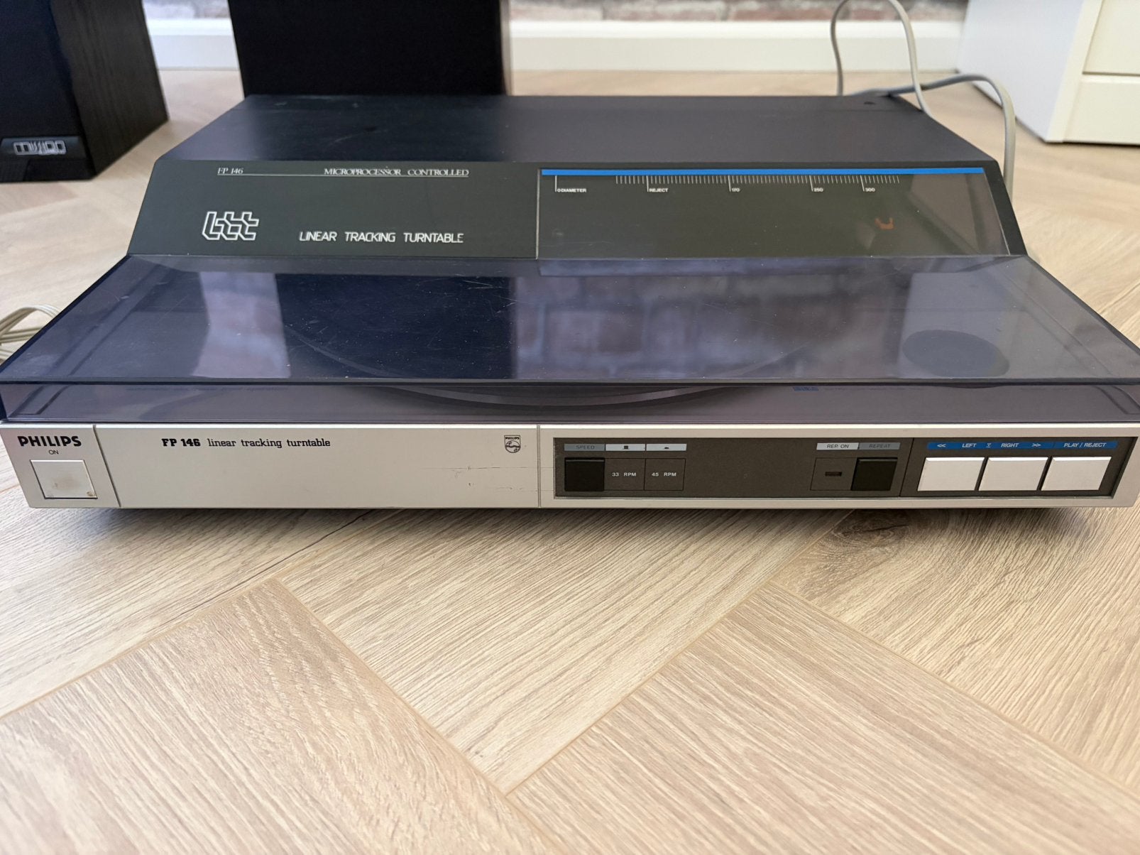 Philips fp 146 platenspeler (tangentieel/automatische naald), Ophalen, Philips, Gebruikt, Automatisch