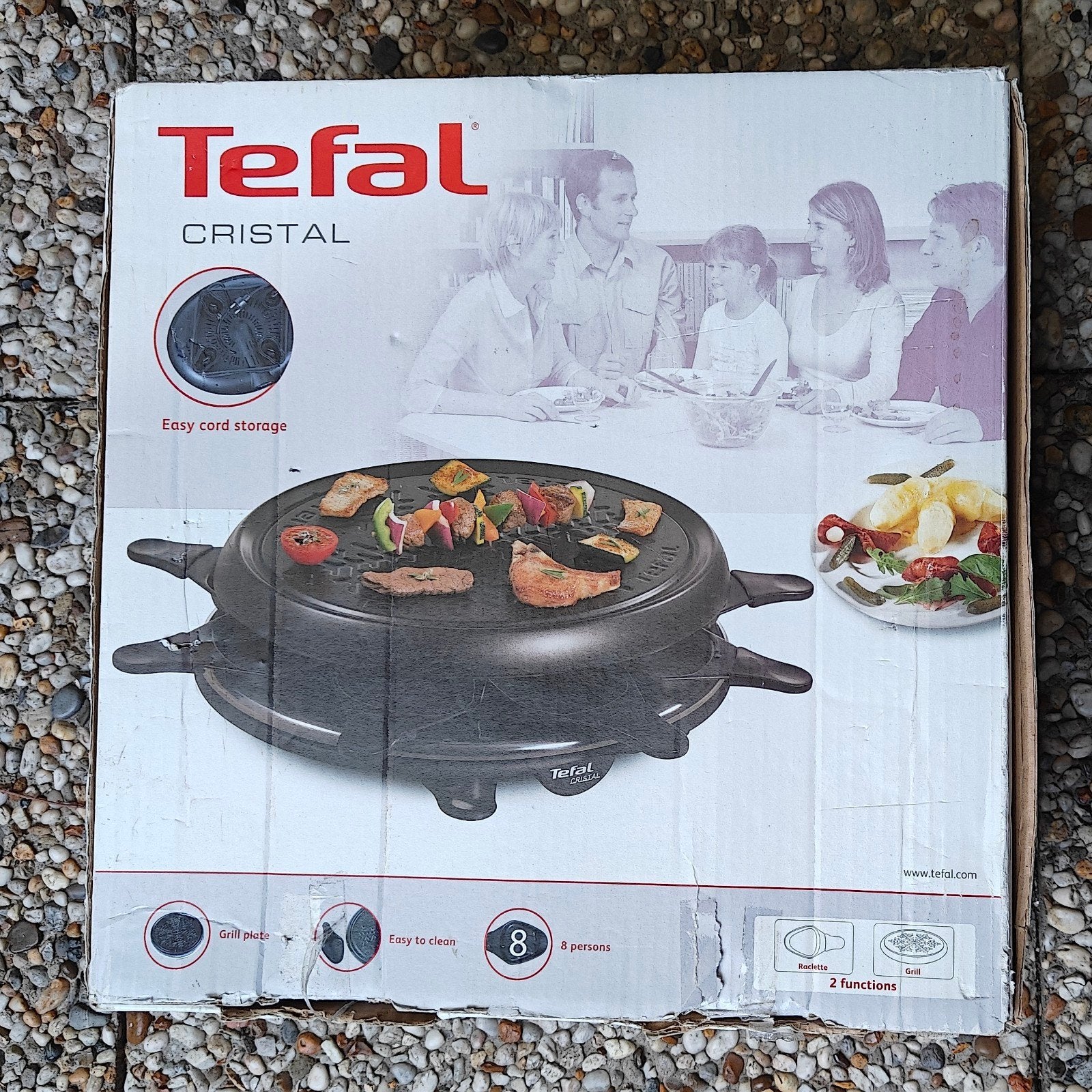 Tefal Cristal Raclette Grill - 8 personen, Ophalen, Zo goed als nieuw, Tafelgrill