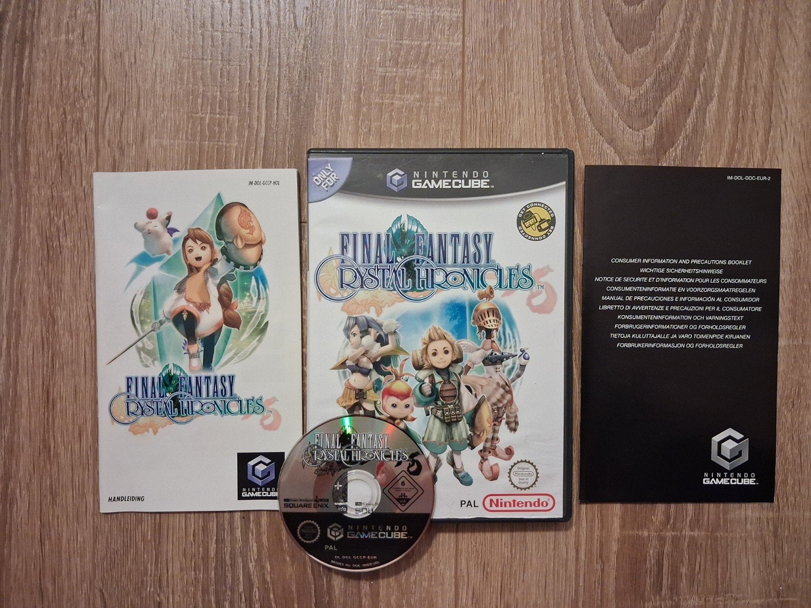 Final Fantasy Crystal Chronicles - Nintendo GameCube, Gebruikt, Ophalen of Verzenden, Role Playing Game (Rpg), 3 spelers of meer