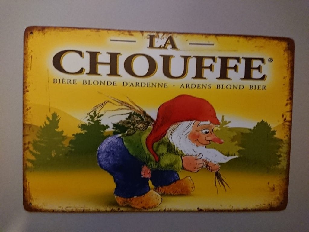 wandbord la chouffe, Ophalen of Verzenden, Nieuw, Reclamebord, Plaat of Schild, Overige merken