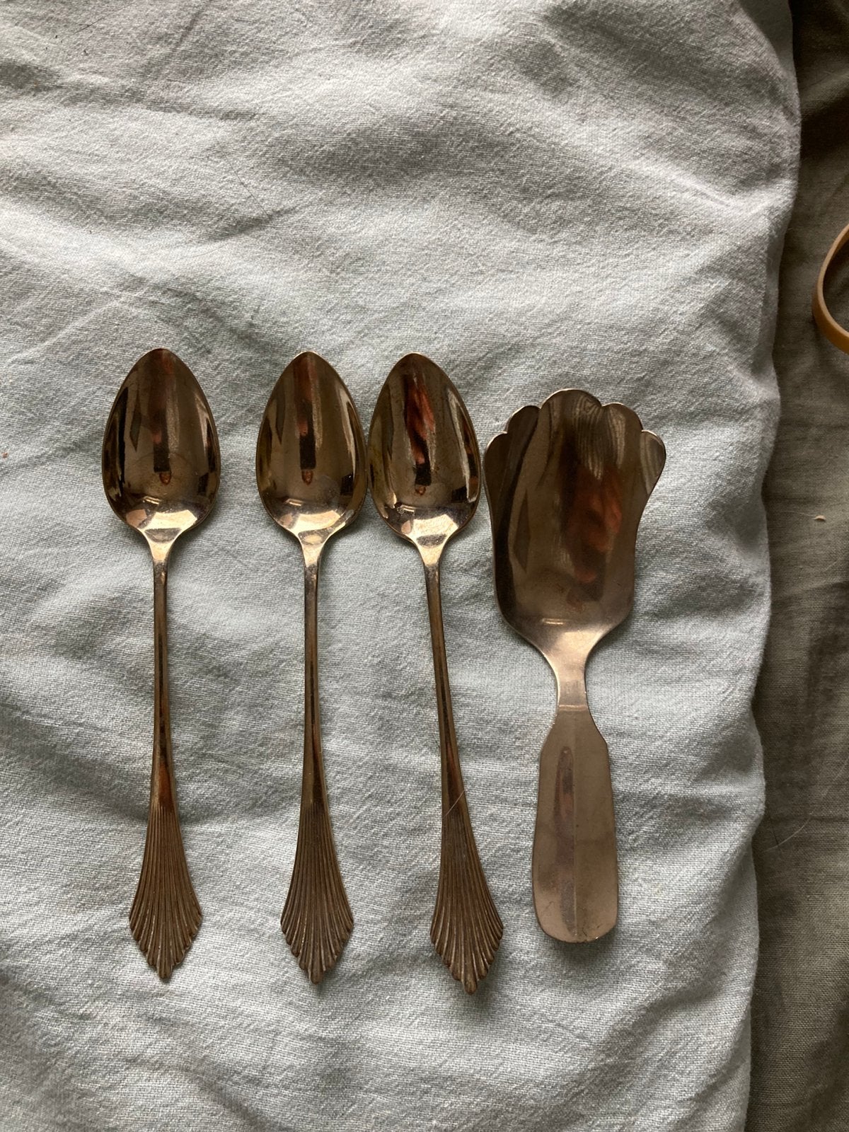 Lepels plus suikerlepel, Antiek en Kunst, Ophalen of Verzenden