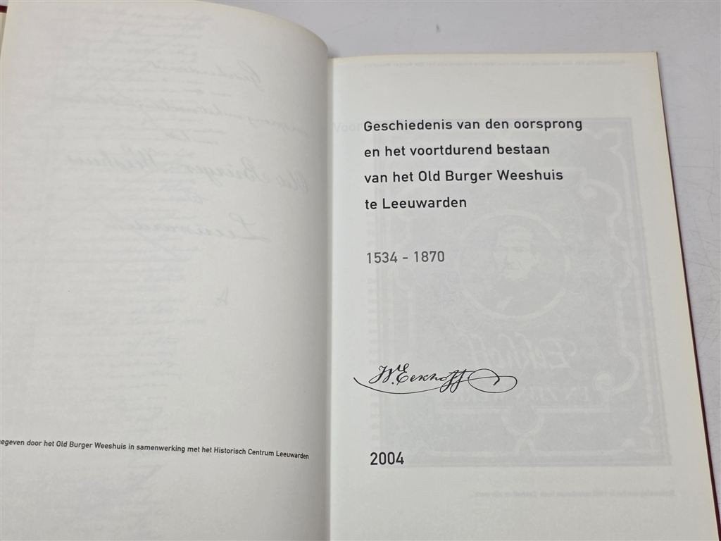 Old Burger Weeshuis Leeuwarden — Geschiedenis 1534-1870, Boeken, Ophalen of Verzenden, Gelezen