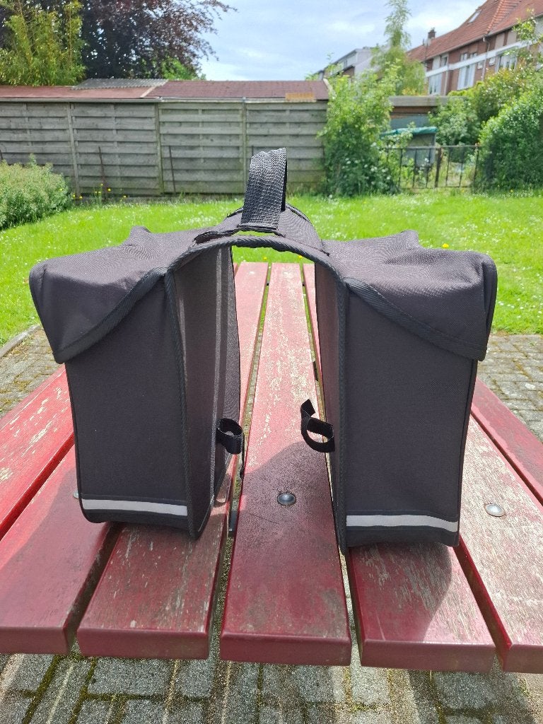 Haberland dubbele tas E-Bike M – Zwart, Ophalen of Verzenden, Zo goed als nieuw, Heer of Dame, Haberland