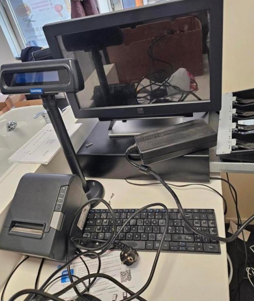 Elo touchscreen kassasysteem – compleet werkend, Computers en Software, Overige Computers en Software, Zo goed als nieuw, Ophalen of Verzenden