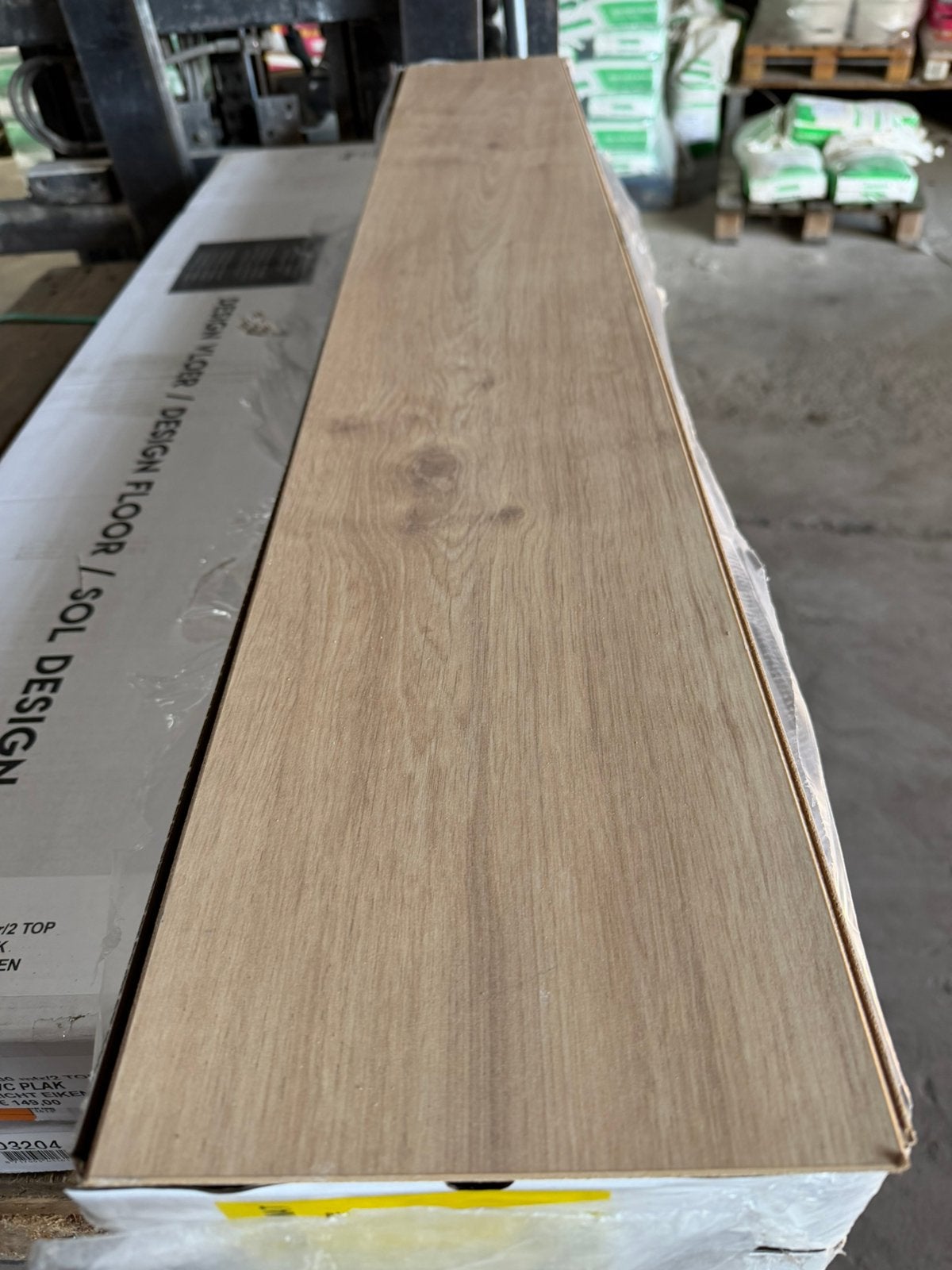 6.75 PREMIUM KLIK  LAMINAAT LICHT EIKEN, Ophalen, 50 tot 150 cm, Nieuw, 5 tot 10 m²