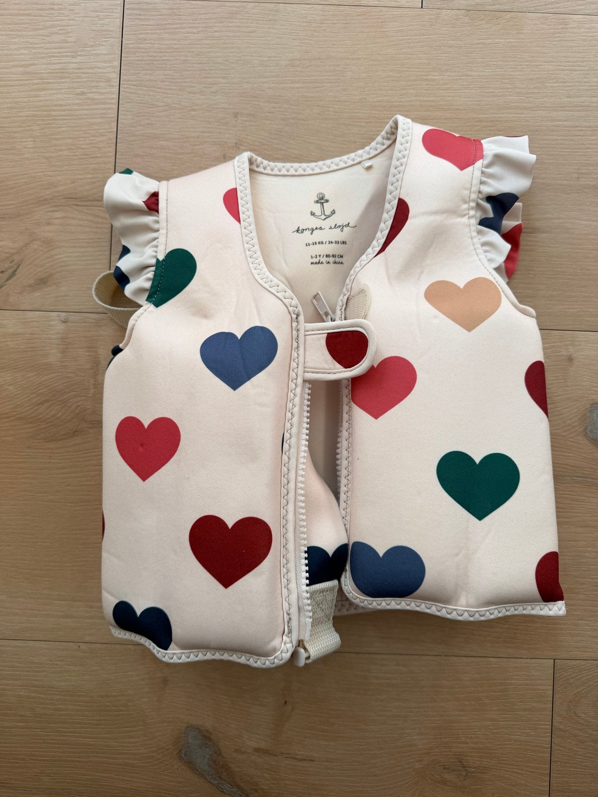 Konges Sløjd zwemvest met hartjes - 1-2 jaar, Jongetje of Meisje, Ophalen of Verzenden, Zo goed als nieuw, Zwem-accessoire