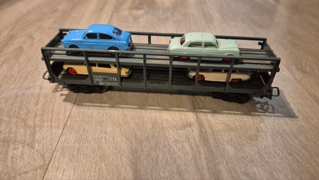 Lima auto transporter wagon, Gebruikt, Gelijkstroom, Wagon, Ophalen of Verzenden