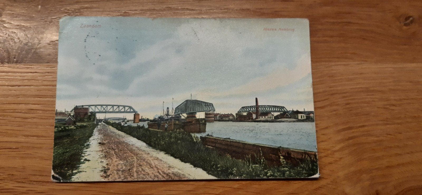 Zaandam nieuwe Hembrug, Ophalen of Verzenden, Voor 1920, Gelopen, Noord-Holland