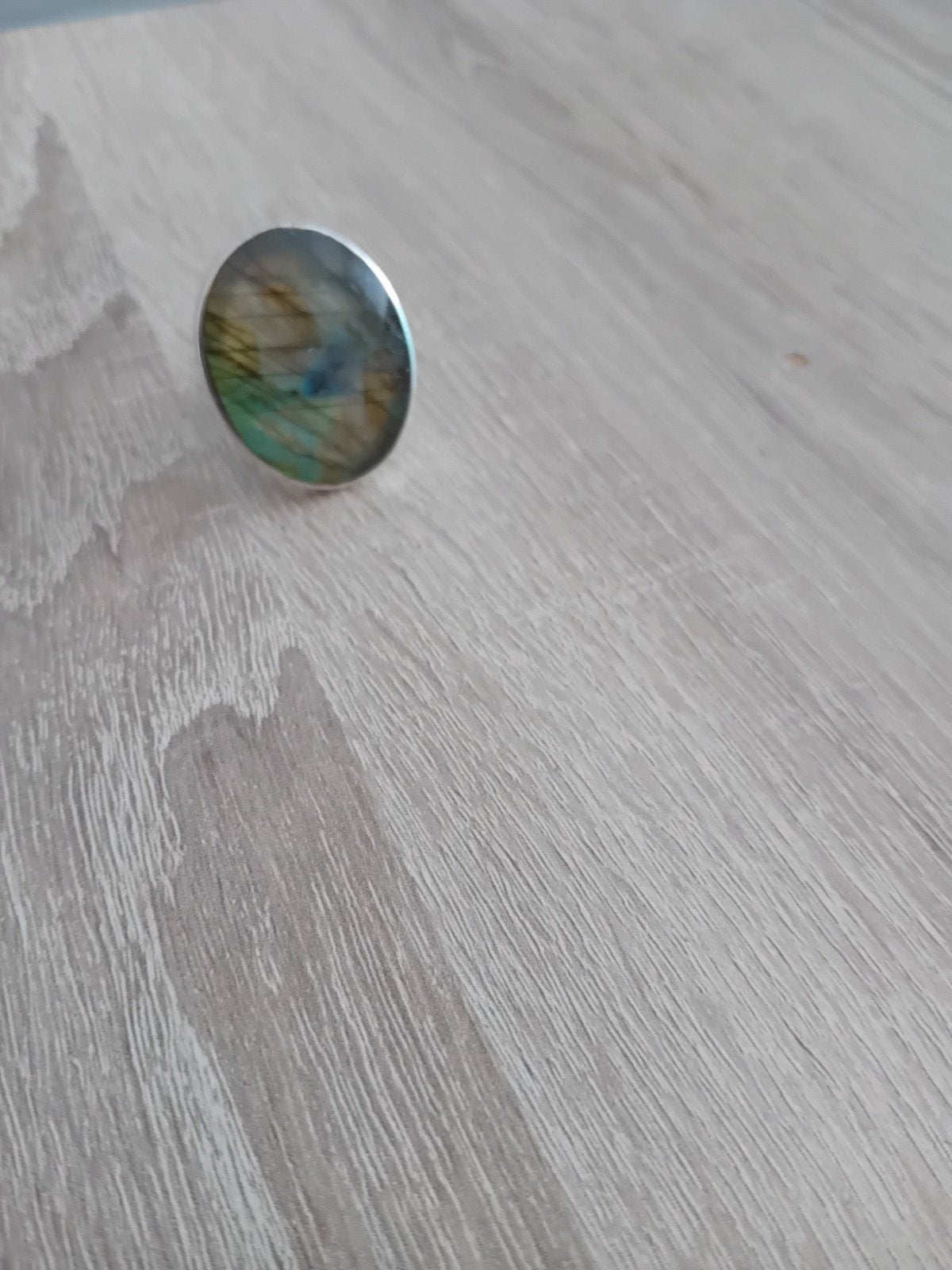 mooie grote zilveren vintage ring, Ophalen of Verzenden