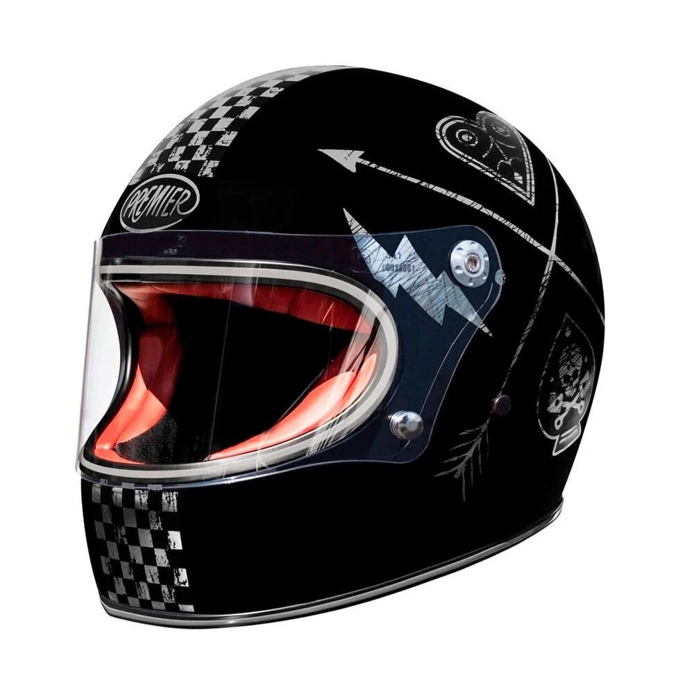Premier Trophy NX Silver Chromed motorhelm SALE van 369,00, XS, Dames, Ophalen of Verzenden, Integraalhelm