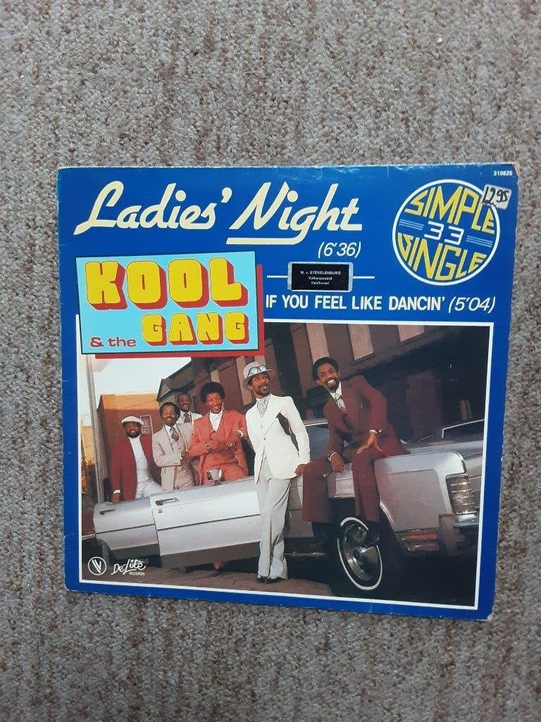 maxi single Kool&The Gang ladie's night, Originele persing, Ophalen of Verzenden, Gebruikt